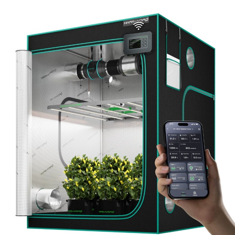 Grow Tent 4X4 - 480W 4x4ft 120x120cm FC4800 EVO spectre